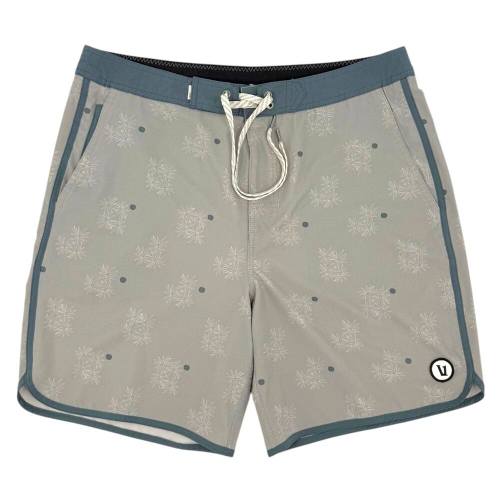 Vuori Men's Cruise Boardshort 7" White Sage Desert Bloom Size 32